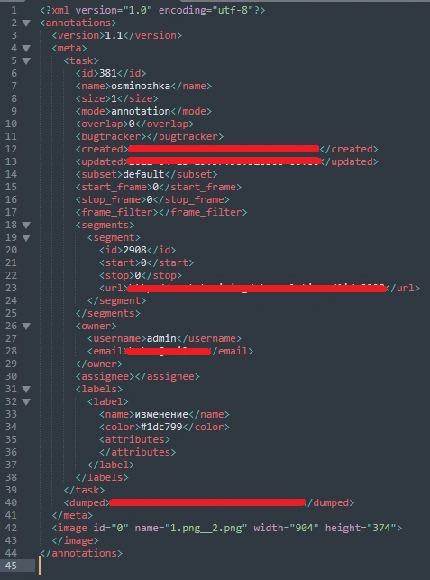 Source file with «empty» markup