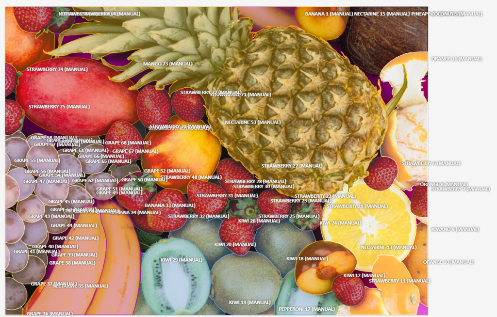 Labeled Fruits for ML Training