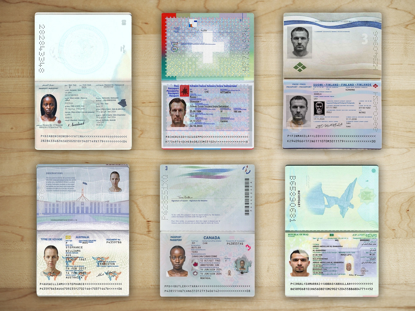 synthetic passports dataset