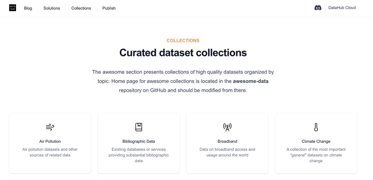 DataHub collection