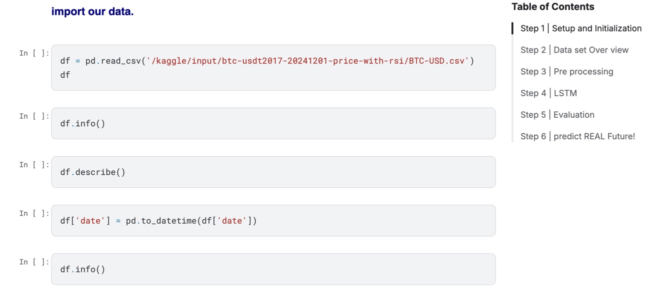 Screenshot of Kaggle dataset setup window