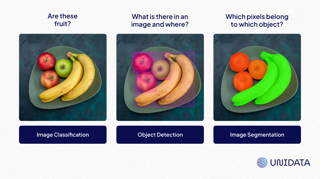 Image Segmentation vs. Object Detection vs. Image Classification