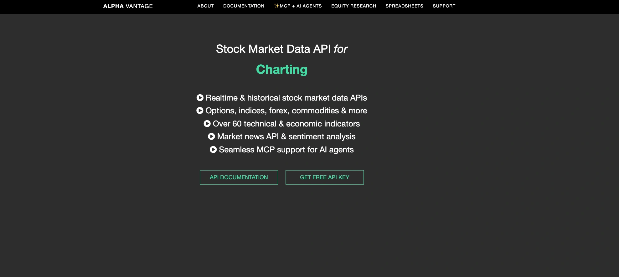 Alpha Vantage Stock API