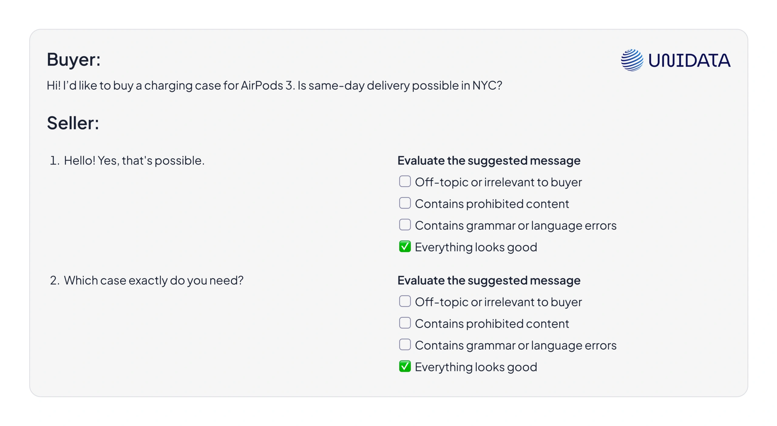 Smart reply suggestions 