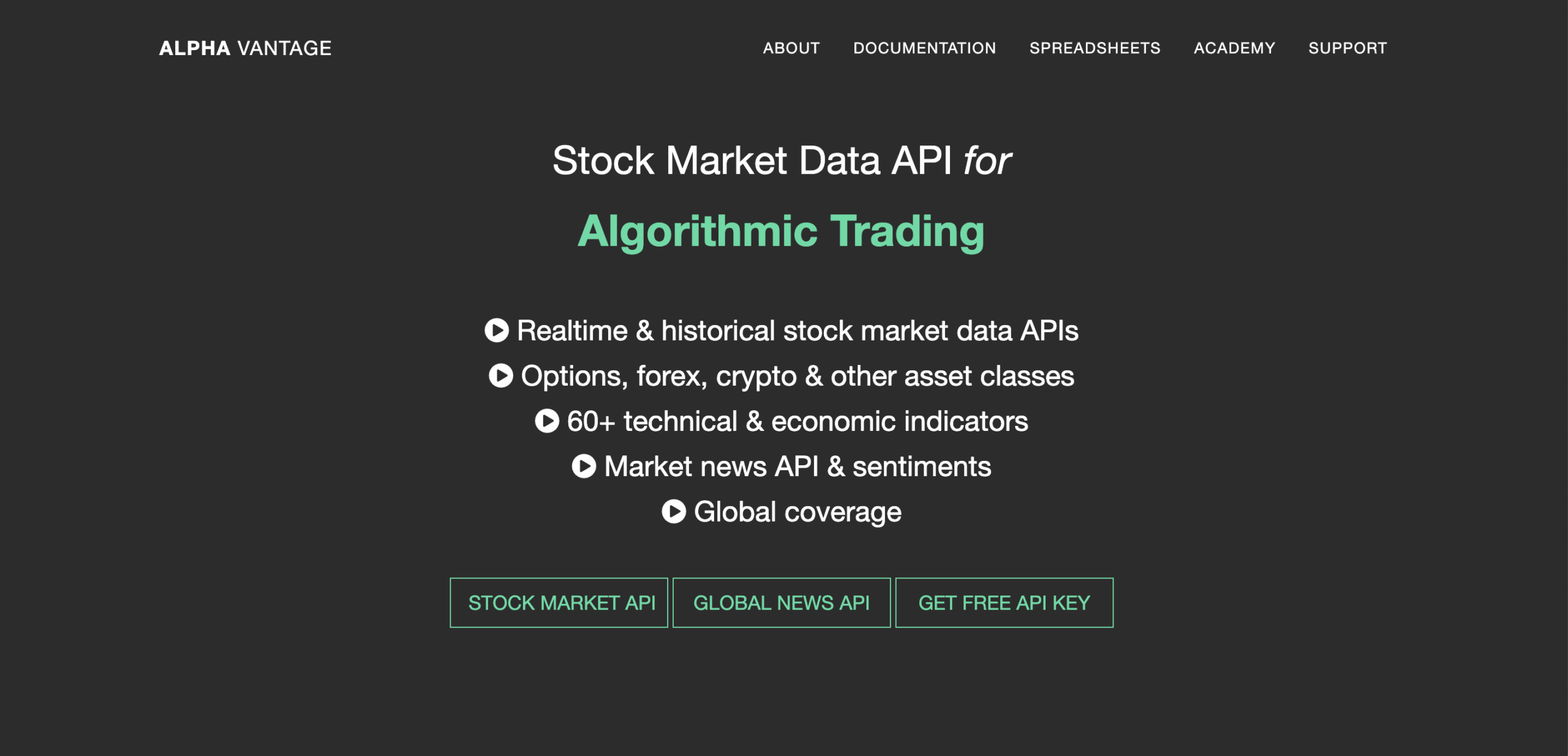 Alpha Vantage API