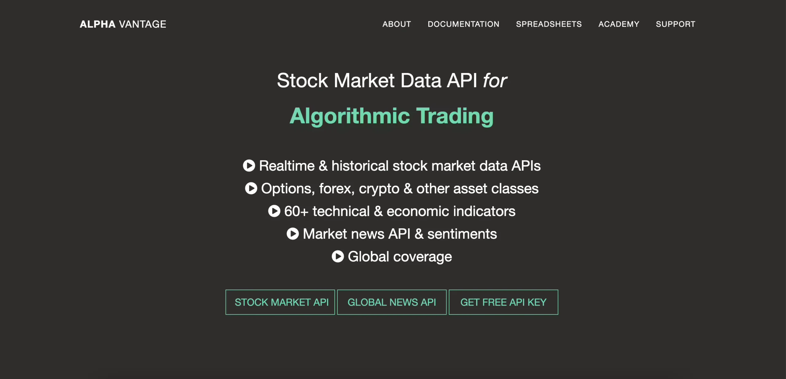 Alpha Vantage API