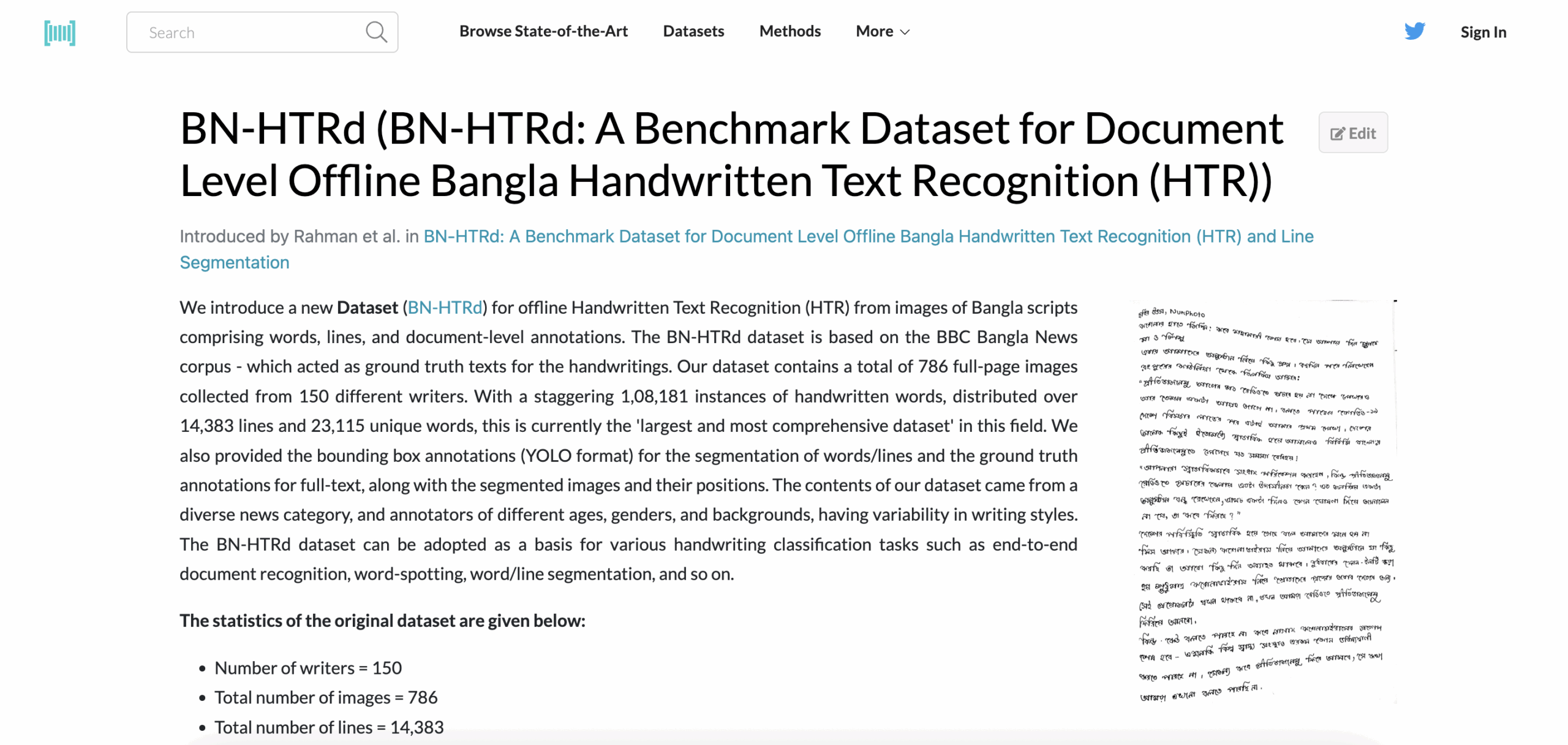 BN-HTRd dataset