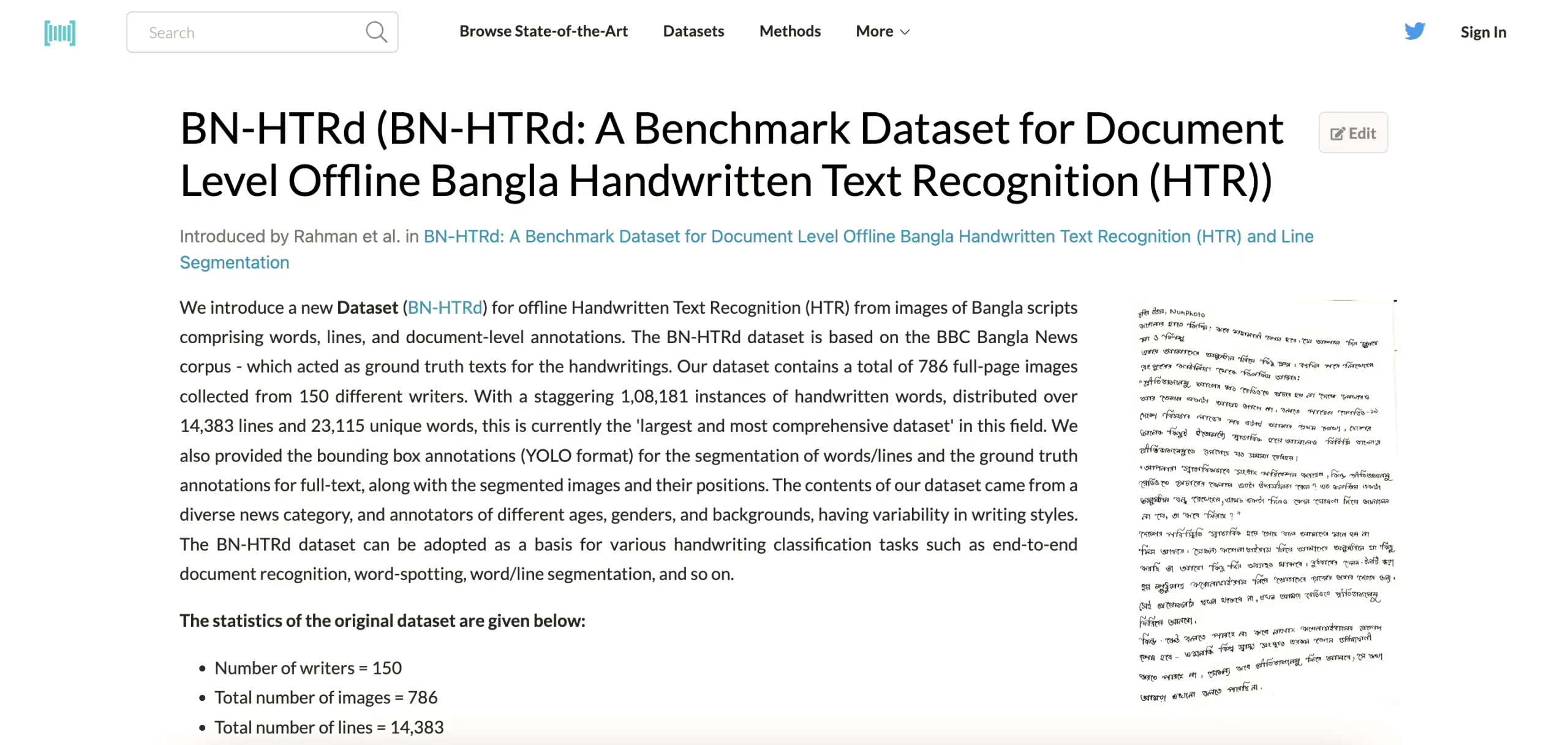 BN-HTRd dataset