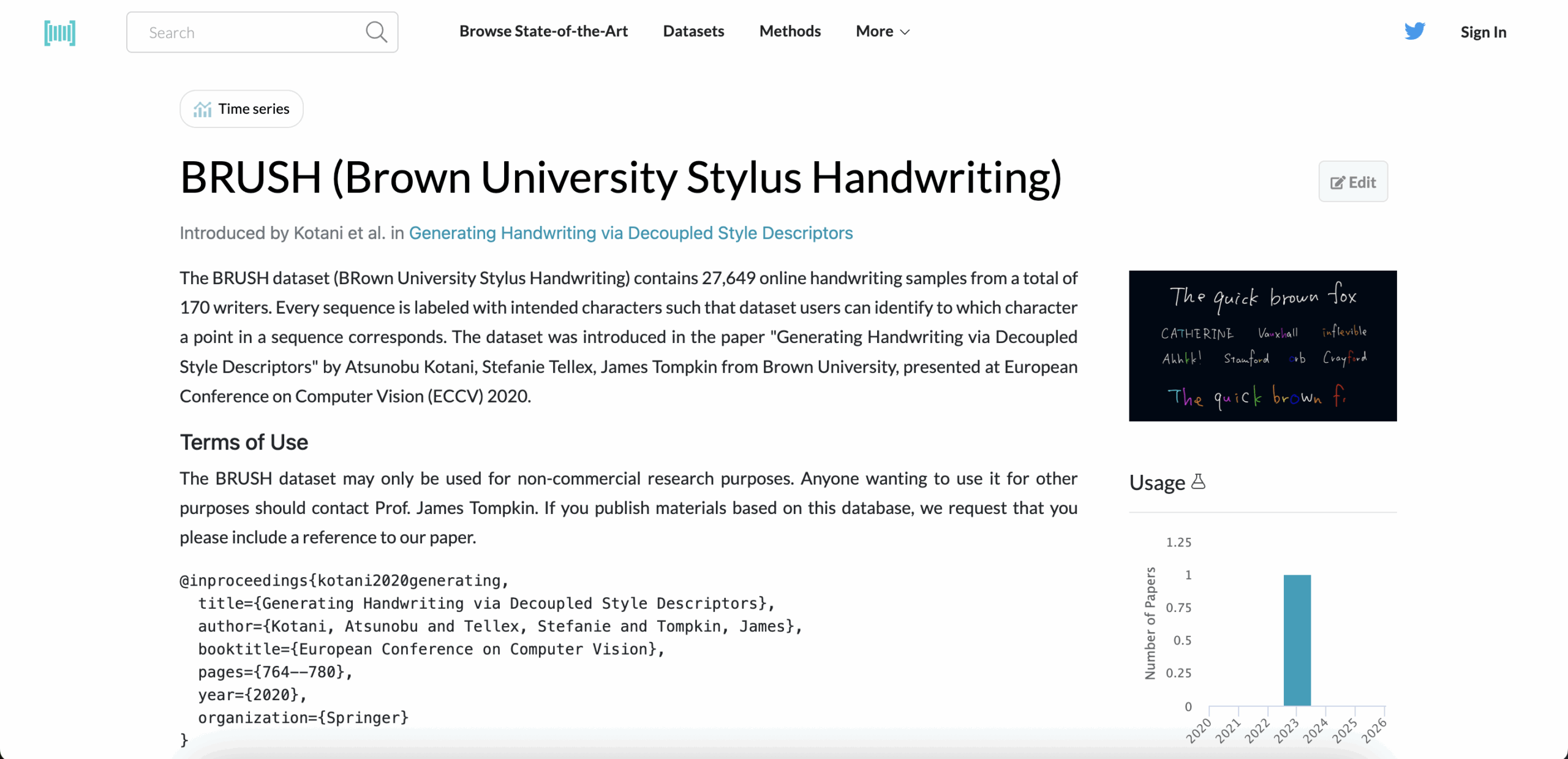 BRUSH dataset