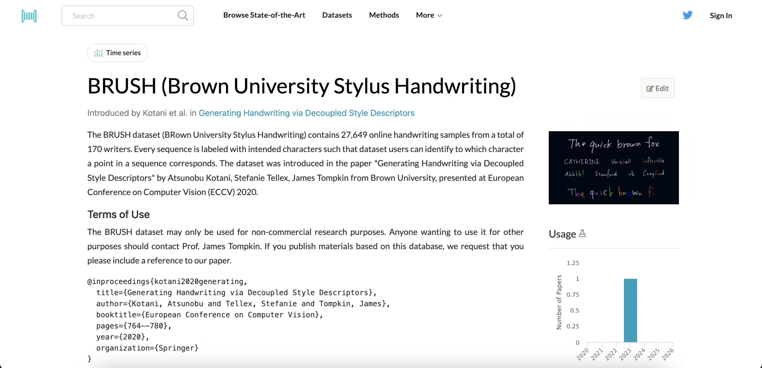 BRUSH dataset