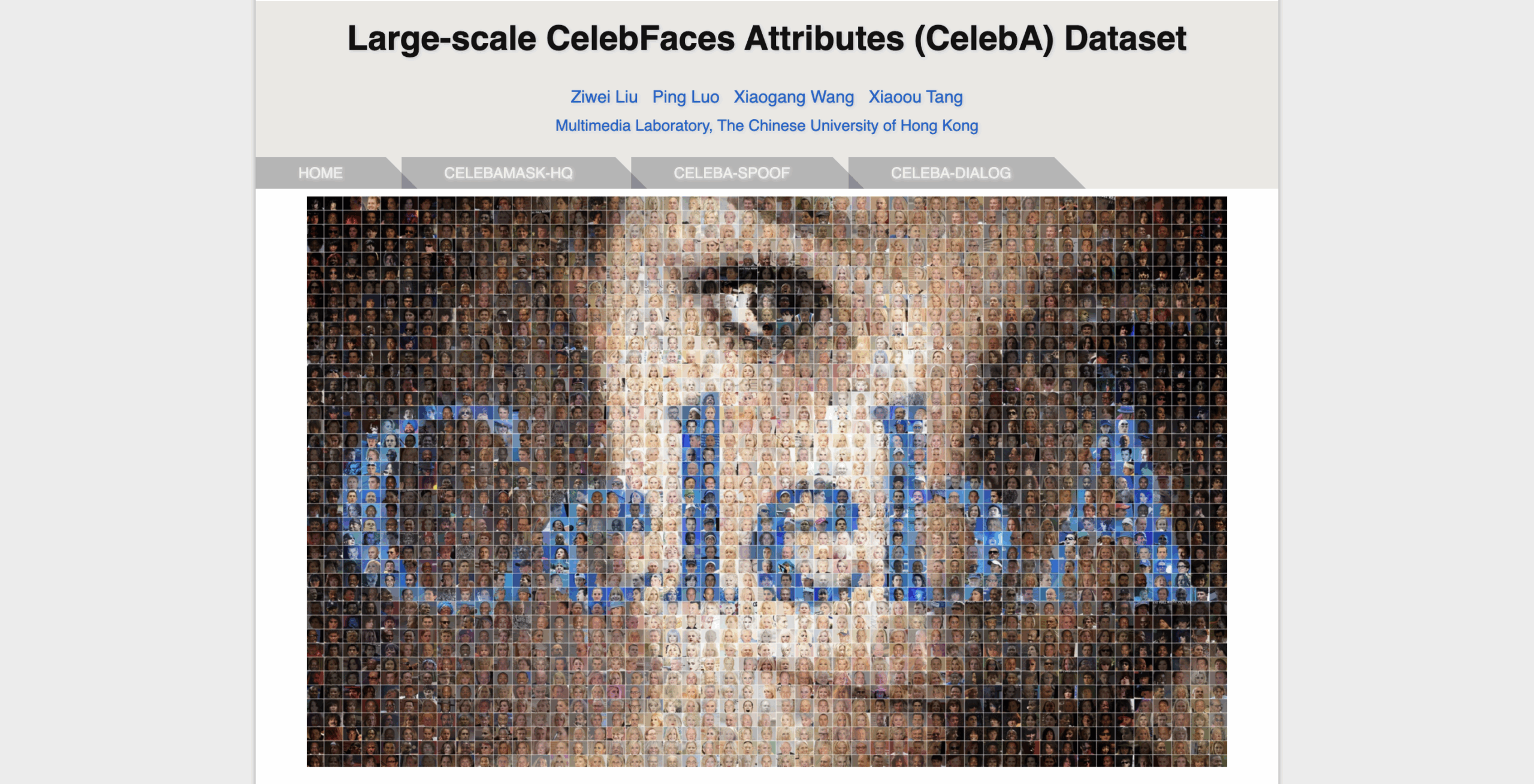 CelebA dataset