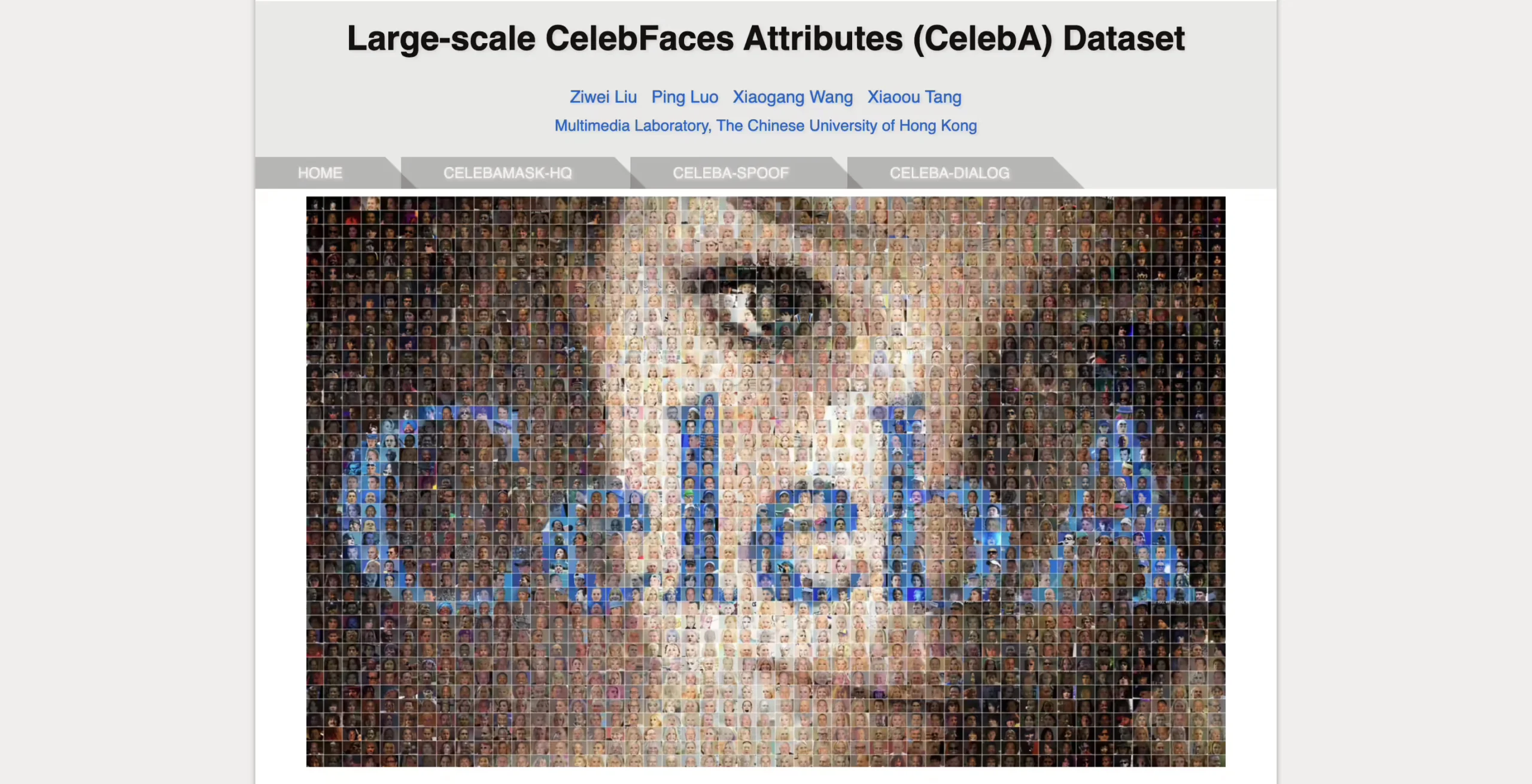 CelebA dataset
