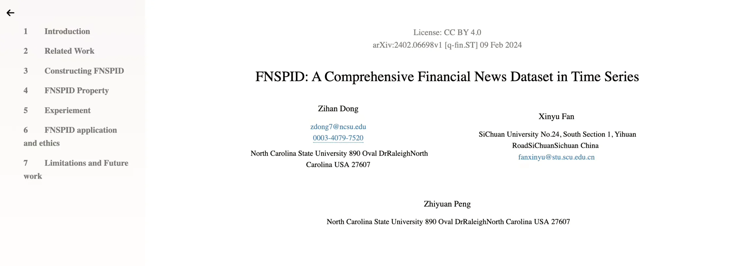 FNSPID (News + Stocks Multimodal)