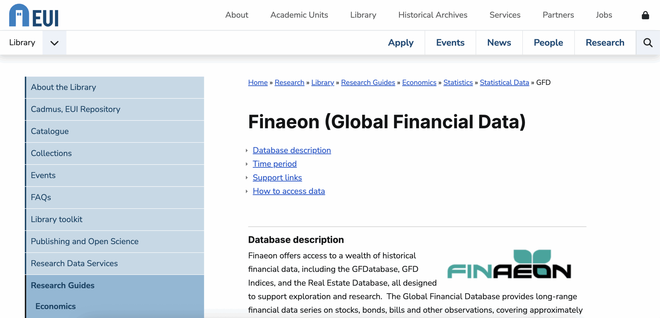 Global Financial Data (GFD)