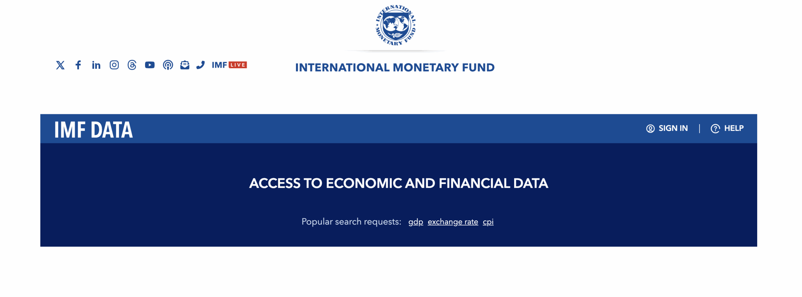 IMF International Financial Statistics