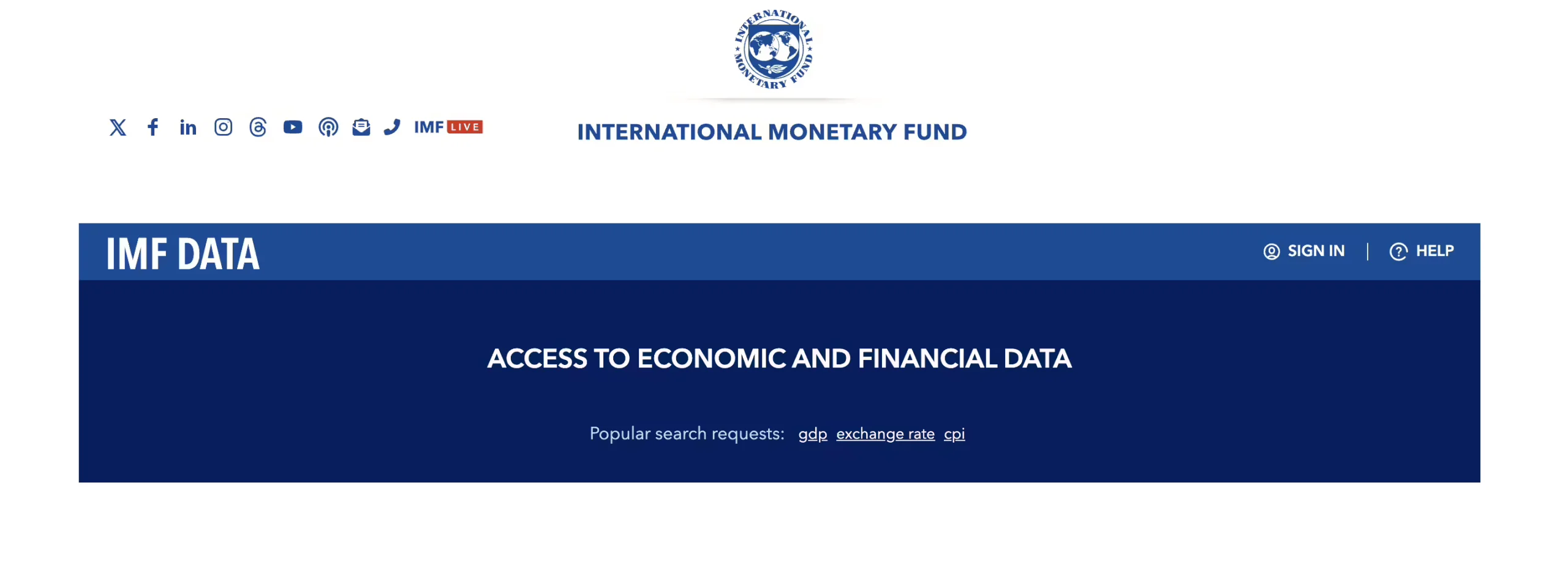 IMF International Financial Statistics