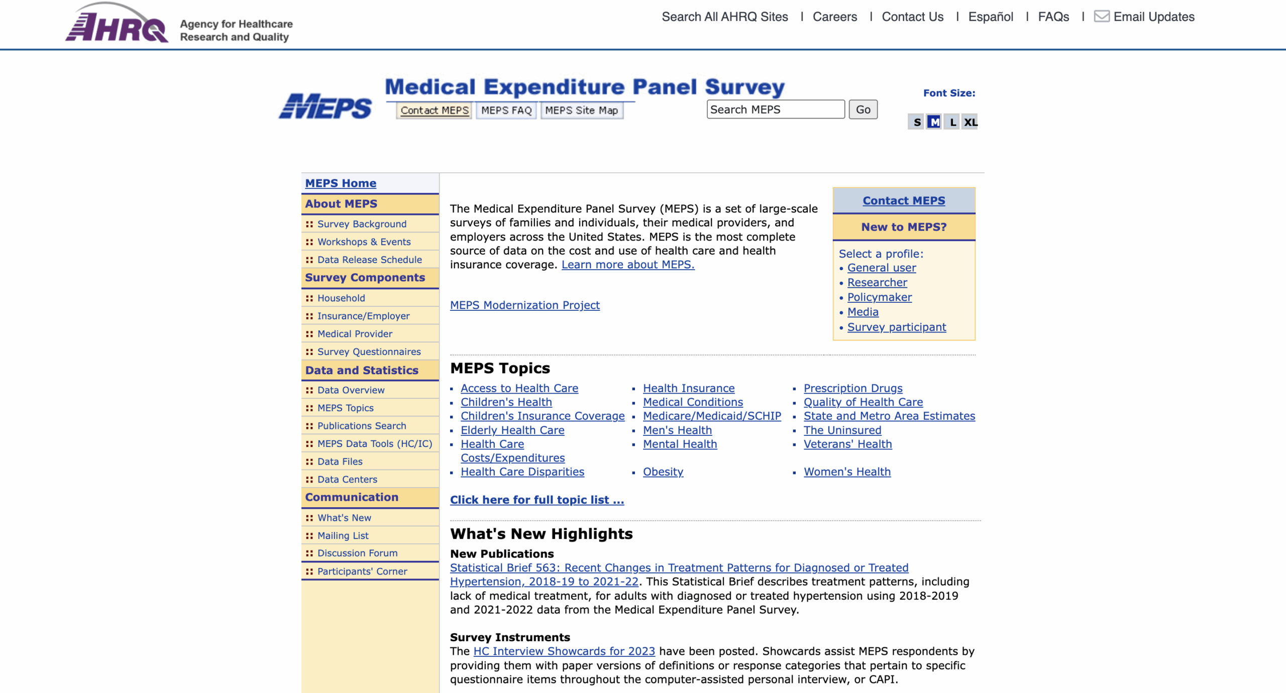 MEPS dataset