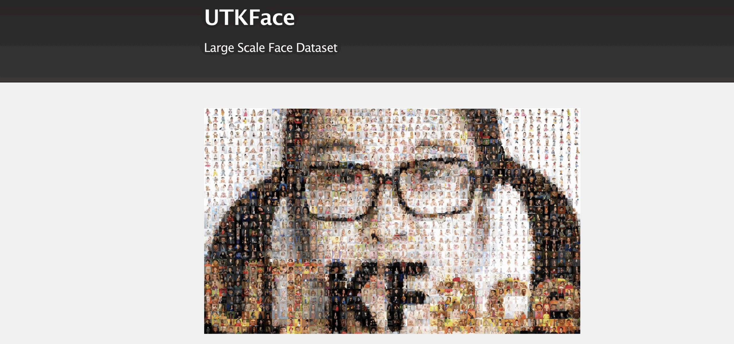 UTKFace dataset
