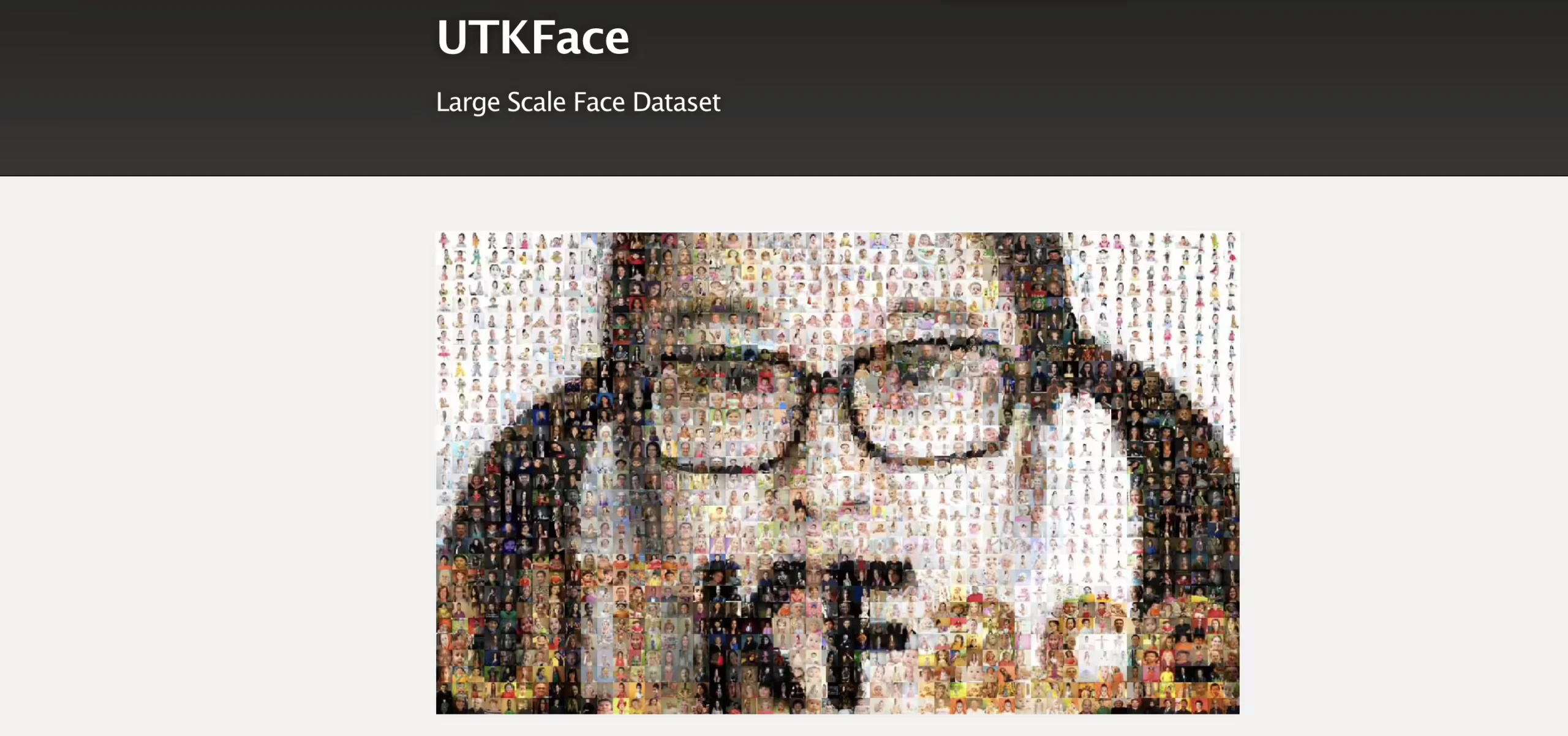 UTKFace dataset
