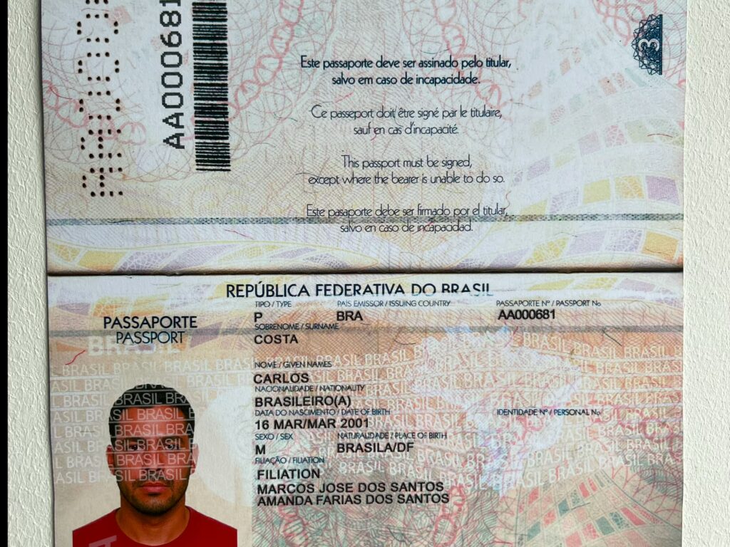 Synthetic Printed Brazilian Passports Dataset