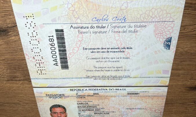 Synthetic Printed Brazilian Passports