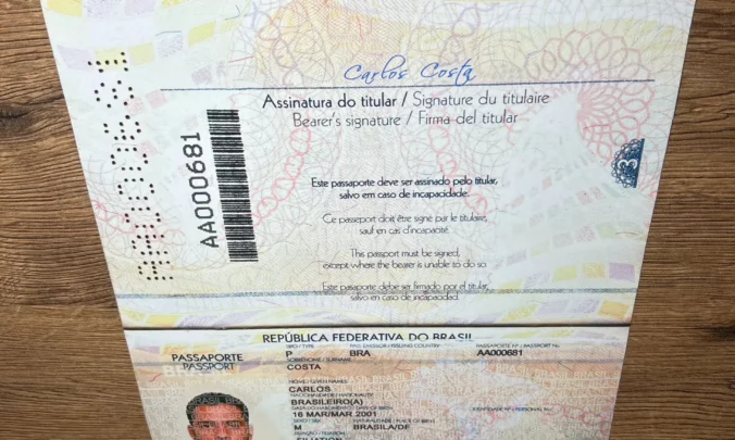 Synthetic Printed Brazilian Passports
