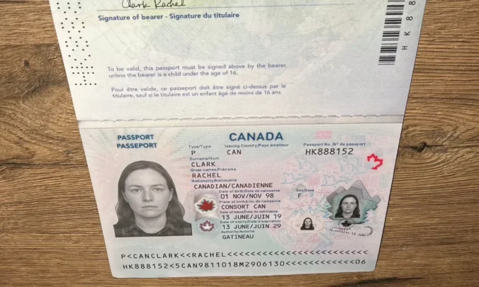Synthetic Printed Canadian Passports Dataset
