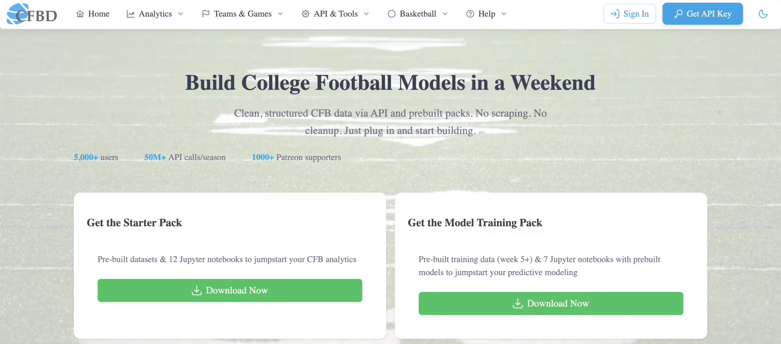 College Football Data API