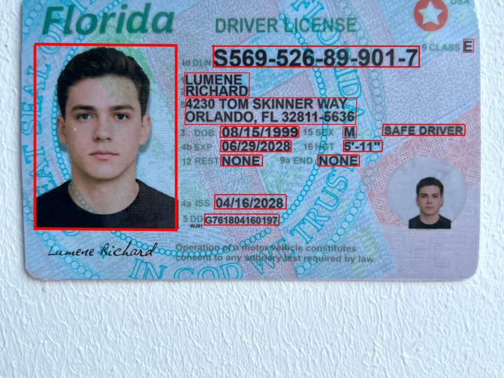 USA driver license dataset