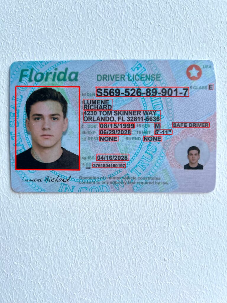 USA driver license dataset