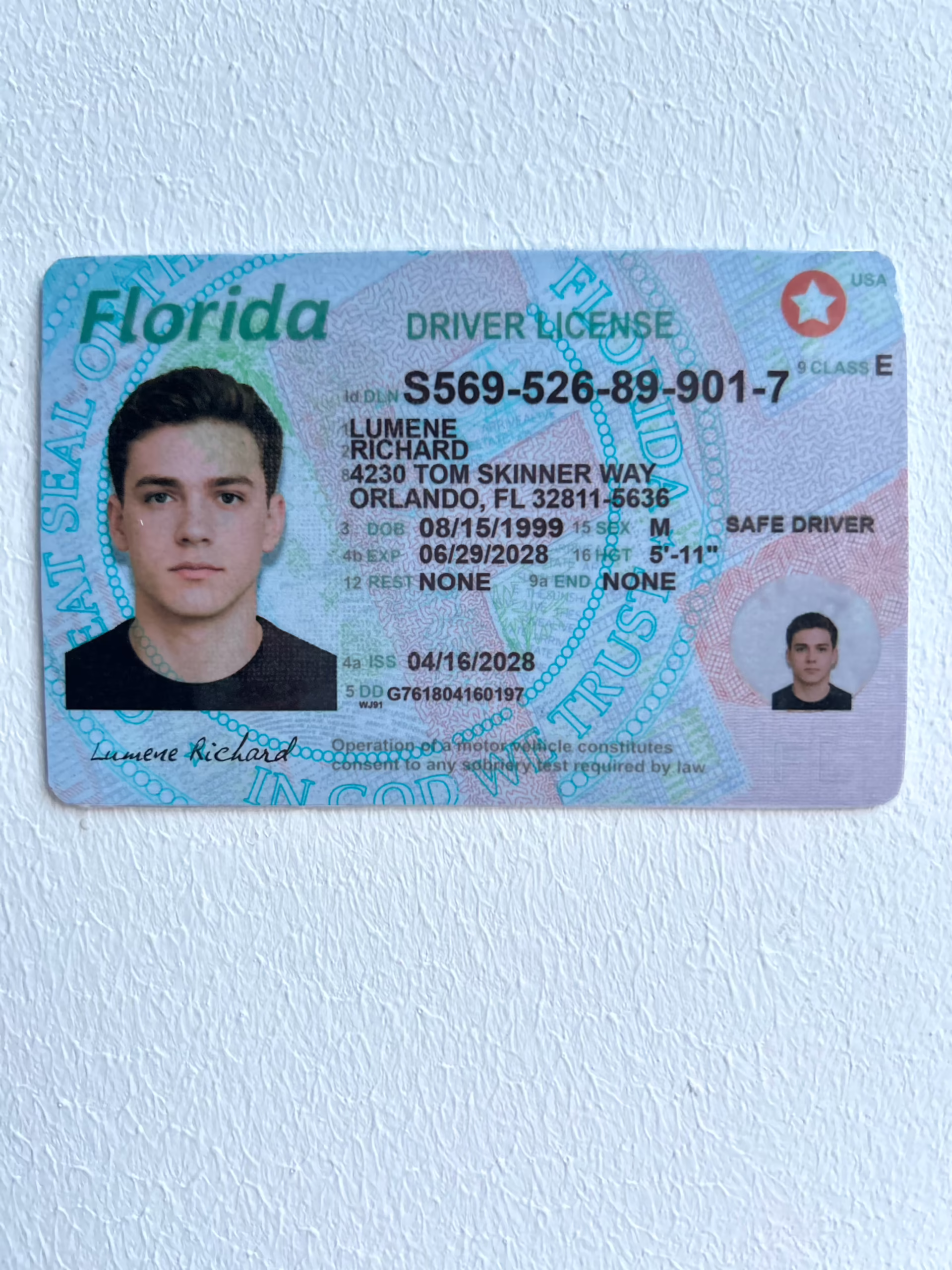 USA driver license dataset