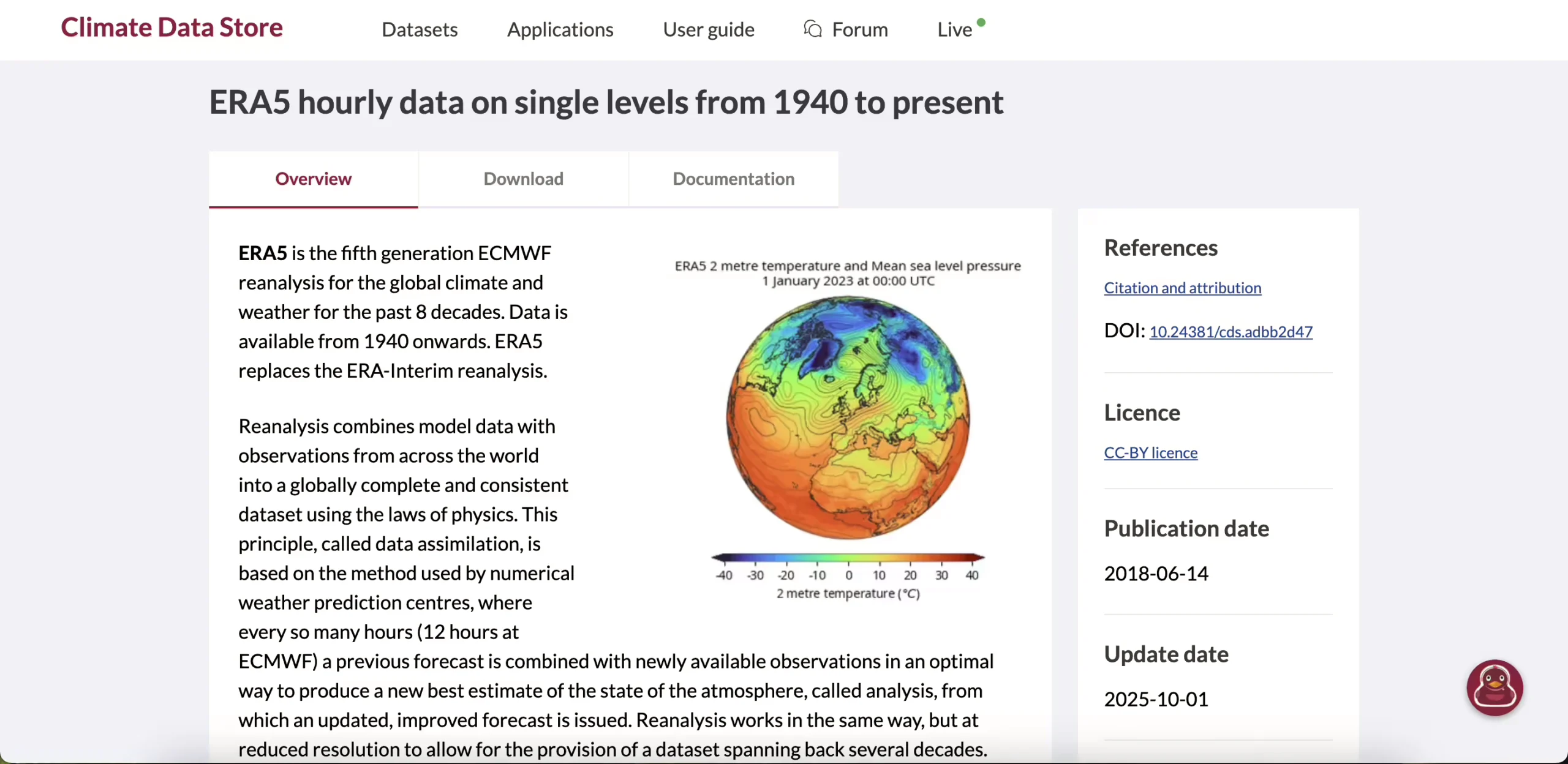ERA5 Reanalysis (Copernicus)