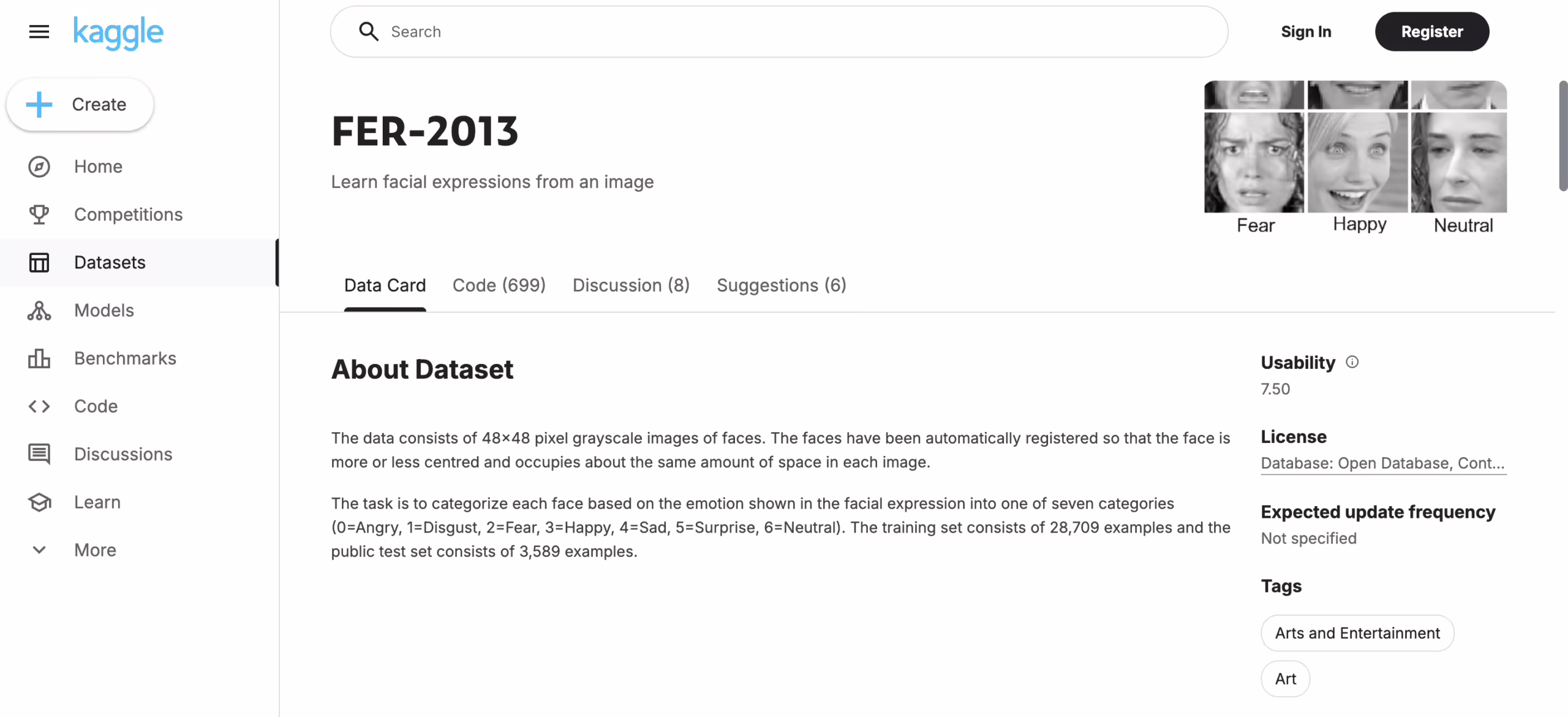 FER2013 (Facial Expression Recognition)