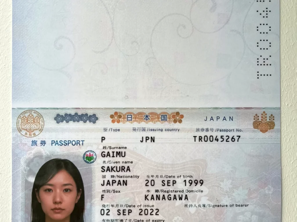 japanese passport dataset