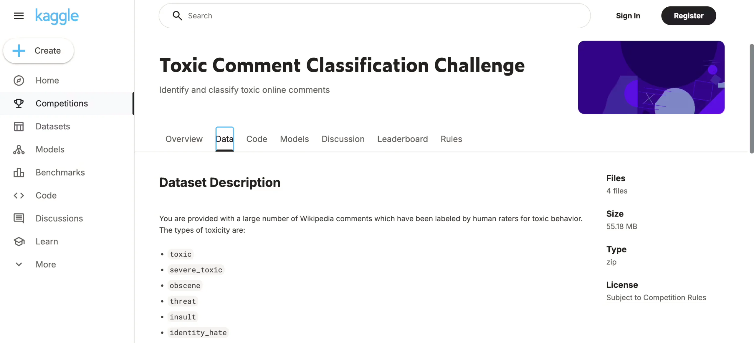 Jigsaw Toxic Comment Classification 