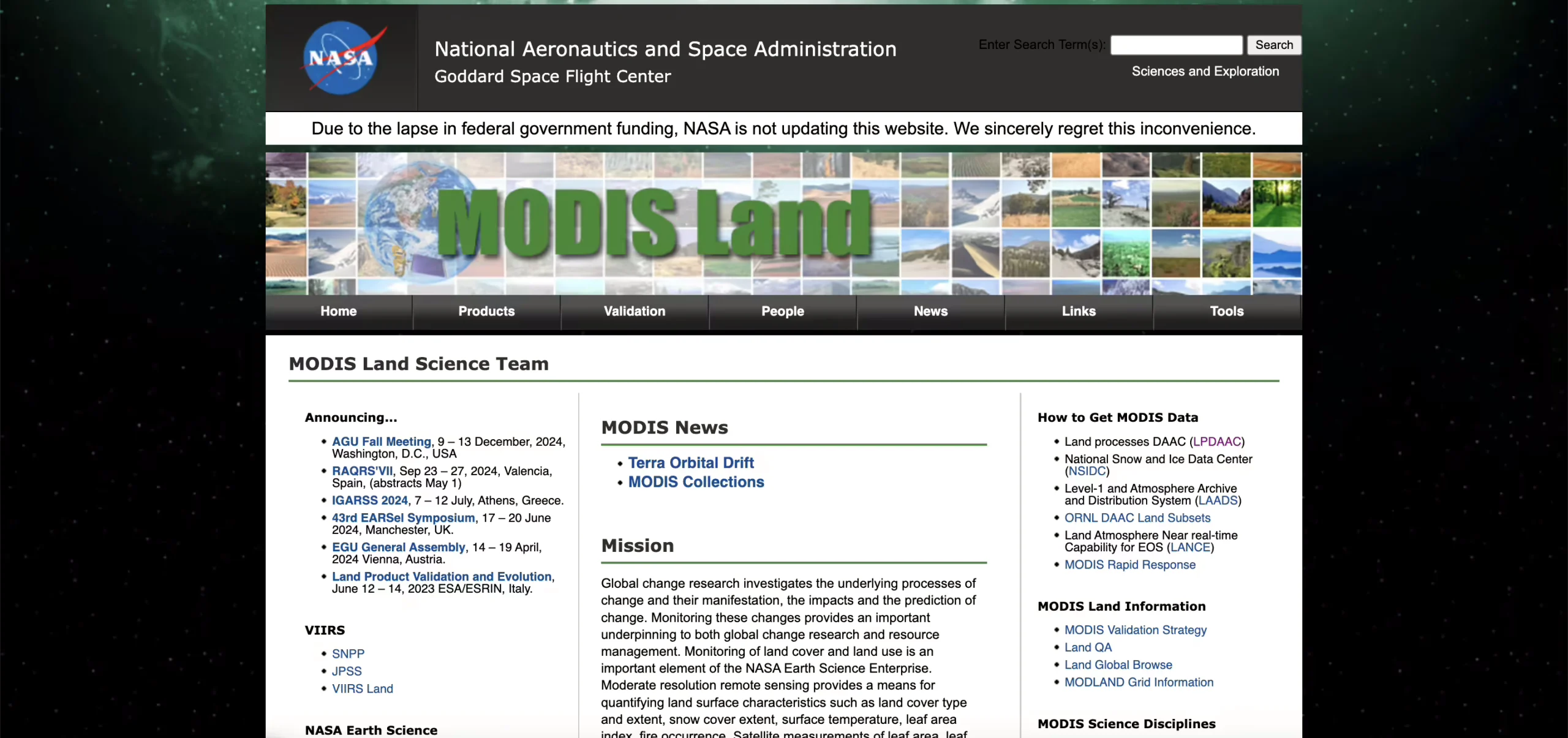 MODIS Land Products 