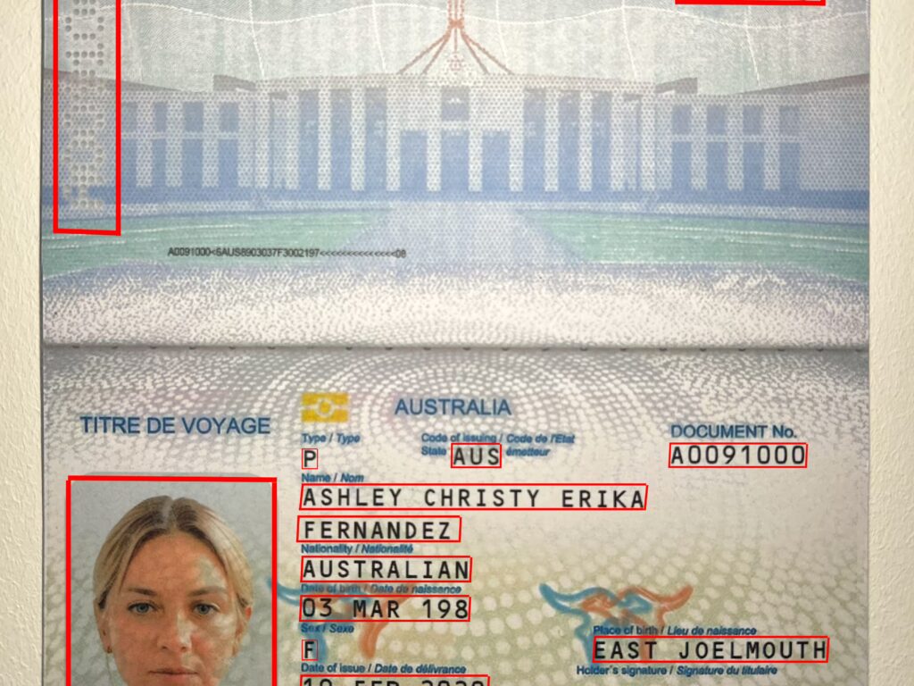 synthetic australian passport dataset