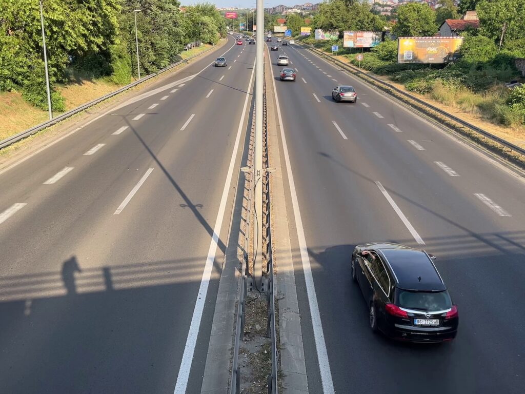 Serbia road traffic images