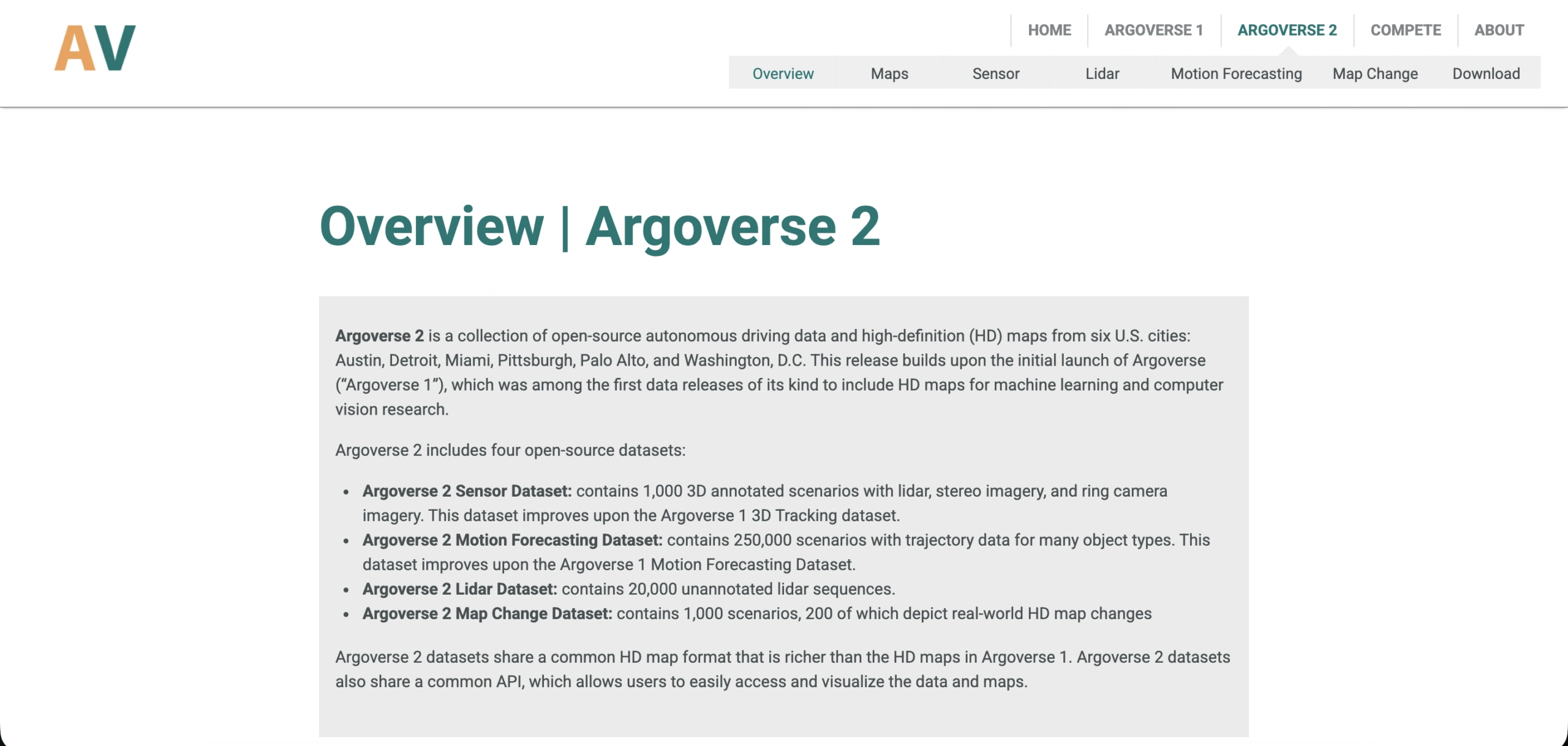 Argoverse 2