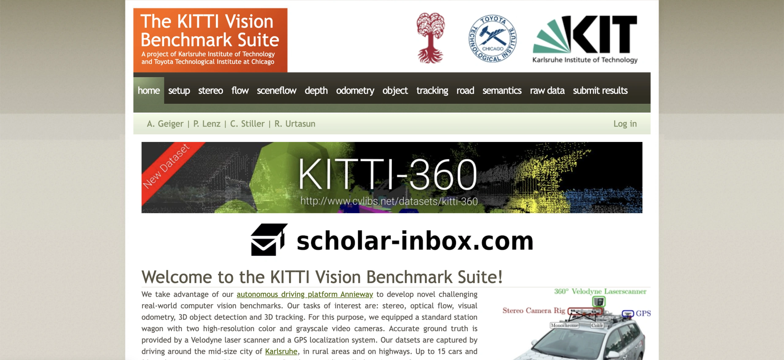 KITTI (Vision Benchmark Suite)