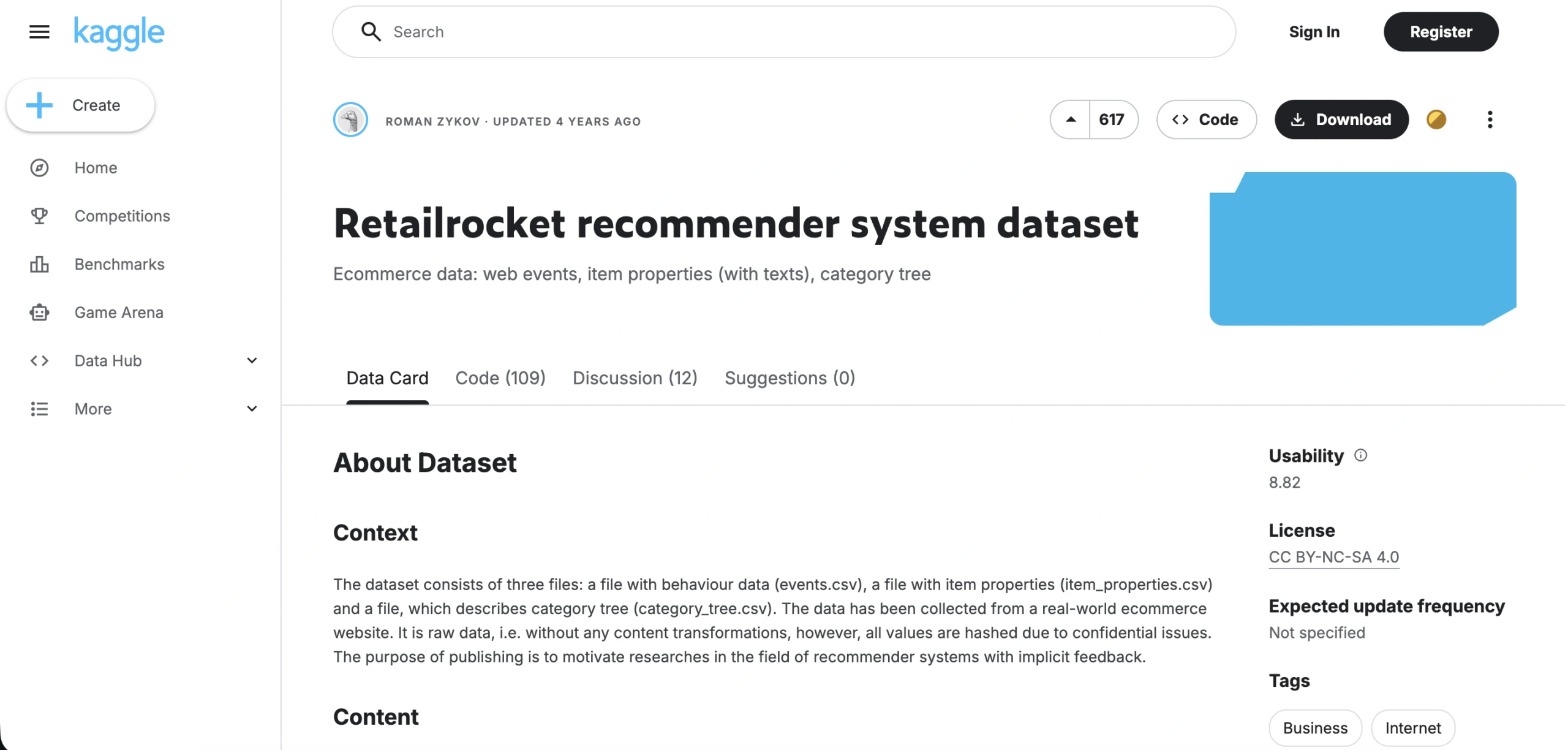 RetailRocket E-Commerce Dataset