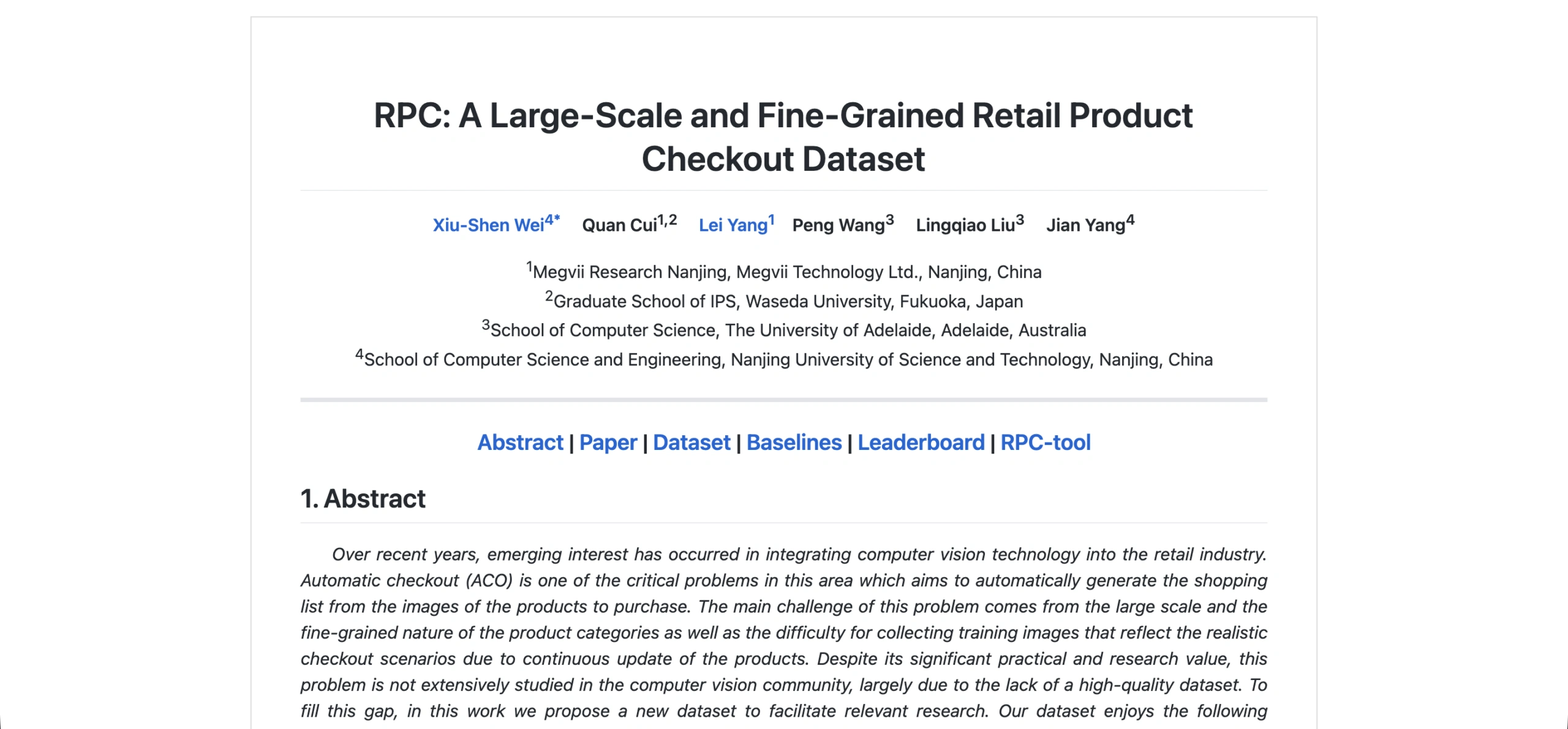 RPC: Retail Product Checkout Dataset