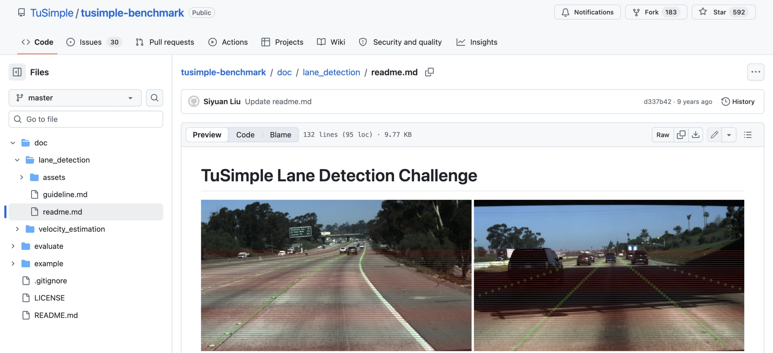 TuSimple Lane Detection